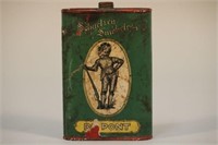 Schuetzen Smokeless Dupont, Gun Powder Tin, 6.25"