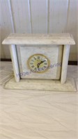 Marble mantle electric clock