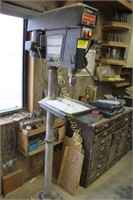 Sears Craftsman 15 1/2" Drill Press on pedestal