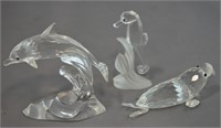 SWAROVSKI CRYSTAL FIGURINE LOT (3)