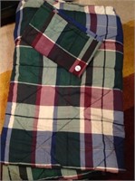 TWIN PLAID COMFORTER WITH PILLOW SHAM