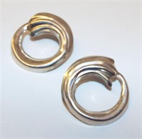 Pair Of Sterling Silver Mexico Earrings
