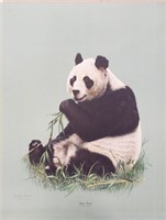 Signed Charles Frace Print, Giant Panda