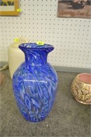 Blue Swirl Vase