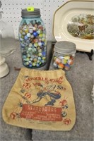 Marble Collection, Bag & Ball Jars