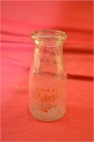 Small Danville Producers Dairy Bottle