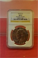 1974d Ike Dollar Big Sky Hoard Slab MS65