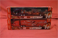 2 NASCAR Tony Stewart Collectible Trucks