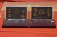 2 United States Proof Sets - 1987, 1988