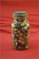 Ball Mason Jar of Marbles