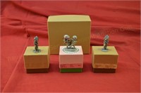 3 Hallmark Little Gallery Pewter Figurines