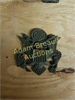 Brass eagle 6 inch medallion