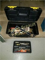 Stanley 19 inch plastic tool box and tools