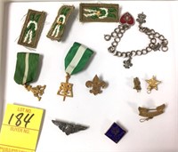 VINTAGE BOY SCOUTS OF AMERICA JEWELRY & MEDALS