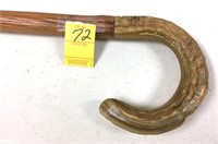WALKING STICK WITH HORN HANDLE
