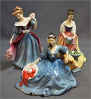 ROYAL DOULTON FIGURINES (3)