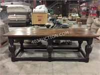 Beautiful Solid Wood Rustic Dining Table 86" x35"