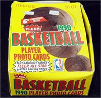 '90 Fleer 28 Packs 5th Anniv. Basketball Cards