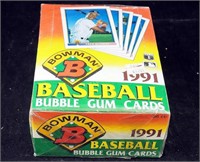 New Box 1991 Bowman Bubble Gum Baseball Cards