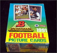 New 1991 Bowman N F L Football Complete Card Box