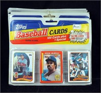 4 Topps '89 New 101 Baseball Card Rack Packs