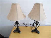 SMALL TABLE LAMPS (2 EA )
