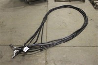 (2) 3/8"x16FT AND (2) 1/2"x16FT HYDRAULIC HOSES