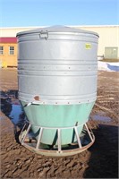 ROUND GALVINIZED PIG FEEDER WITH COVER