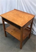 Vintage Student Pine Desk