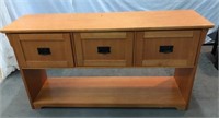 Mission Style Oak Office Credenza