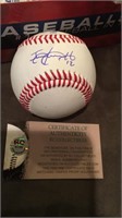 Juan Lagares autograph baseball with certificate