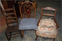 2pc Windsor & Antique Chair