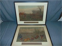 Pair of 19th Century Fox Hunting Prints.