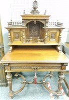 JACOBEAN WRITING DESK , EXTREMELY FIGURAL