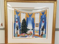 SIGNED SERIGRAPH MCKNIGHT WHITE HOUSE (BLUE ROOM)