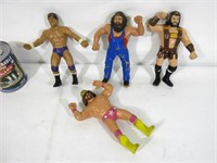 4 figurines de lutte Titan Sports