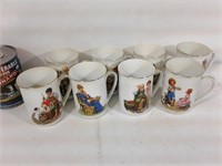 8 tasses Normand Rockwell Museum cups