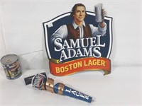 Affiche et levier de fût Samuel Adams