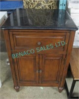 1X, MARBLE TOP CABINET