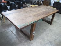 1X, 40" x 96" SOLID WOOD HARVEST TABLE