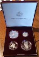 1995 Atlanta Olympics 4 Coin Proof Set