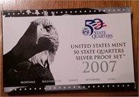 2007 US Mint Quarter Silver Proof Set