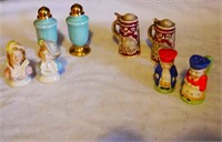 Set of 4 Collectable Salt and Pepper Shakers