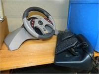 MadCatz MC2 Playstation Steering Wheel & Pedals