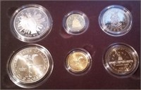 1989 6 Coin Congressional Proof & Uncirculated Set