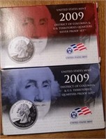 2009 US Mint Silver Quarter Proof & Proof Set
