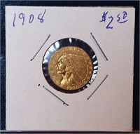 1908 $2.50 Gold Indian Head