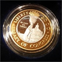 2000 Library of Congress Platinum & Gold 10 Dollar