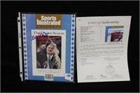 Dean Smith autographed sports illustrated JSA