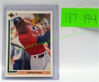 Upper Deck 1991 Michael Jordan Baseball Card